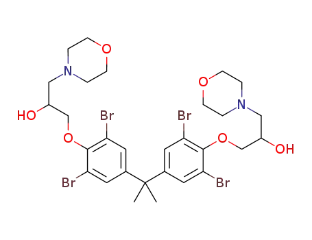 3,3'-(4,4'-(propane-2,2-diyl)bis(2,6-dibromo-4,1-phenylene))bis(oxy)bis(1-morpholinopropan-2-ol)