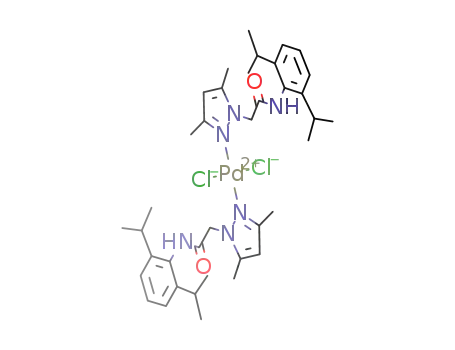 trans-bis([1-N-(2,6-diisopropylphenyl)-2-acetamido]-3,5-dimethylpyrazole)Pd(II) dichloride