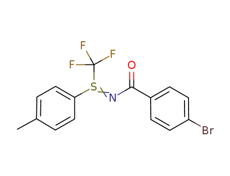 4-bromo-N-[p-tolyl(trifluoromethyl)-λ4-sulfanylidene]benzamide