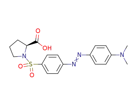 Molecular Structure of 89131-09-9 (DABSYL-L-PROLINE)