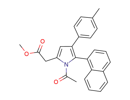 methyl 2-(1-acetyl-4-(4-methylphenyl)-5-(1-naphthyl)-1H-pyrrol-2-yl)ethanoate