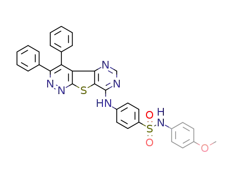 N-(4-methoxyphenyl)-4-[(3,4-diphenylpyrimido[4',5':4,5]thieno[2,3-c]pyridazin-8-yl)amino]benzenesulfonamide