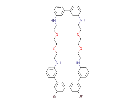 Molecular Structure of 1264754-07-5 (N<sup>(3)</sup>,N(3')-bis[2-[2-[2-(3'-bromobiphenyl-3-ylamino)ethoxy]ethoxy]ethyl]biphenyl-3,3'-diamine)