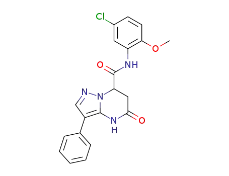 N-(5-chloro-2-methoxyphenyl)-5-oxo-3-phenyl-4,5,6,7-tetrahydropyrazolo[1,5-a]pyrimidine-7-carboxamide