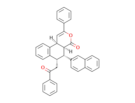 (4aS,5R,6S,10bS)-5-(naphthalen-2-yl)-6-(2-oxo-2-phenylethyl)-2-phenyl-4a,5,6,10b-tetrahydro-4H-benzo[f]isochromen-4-one