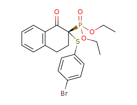 2-(diethoxyphosphinyl)-2-(4-bromophenylthio)-1-oxo-1,2,3,4-tetrahydronaphthalene