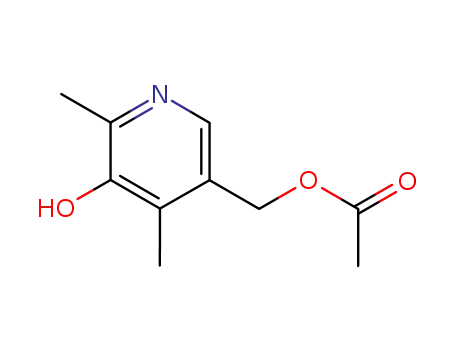 Molecular Structure of 53580-75-9 (2,4-dimethyl-5-acetoxymethylpyridin-3-ol)