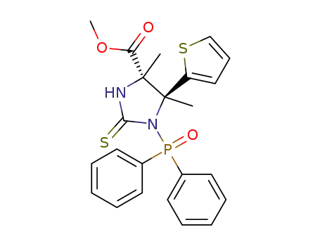(4S,5S)-methyl 1-(diphenylphosphinoyl)-4,5-dimethyl-5-(2-thienyl)-2-thioxoimidazolidine-4-carboxylate