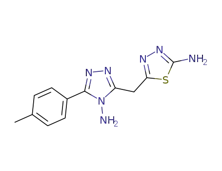 5-{[4-amino-5-(4-methylphenyl)-4H-1,2,4-triazol-3-yl]methyl}-1,3,4-thiadiazol-2-amine