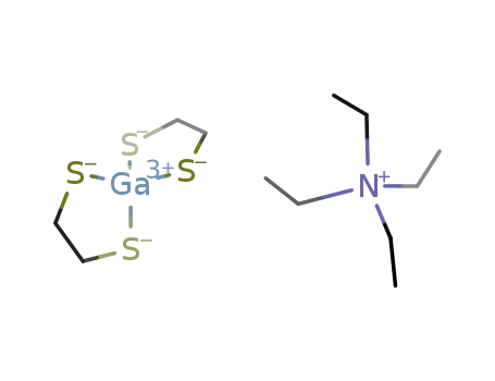 (C<sub>2</sub>H<sub>5</sub>)4N<sup>(1+)</sup>*Ga(SCH<sub>2</sub>CH<sub>2</sub>S)2<sup>(1-)</sup>=((C<sub>2</sub>H<sub>5</sub>)4N)(Ga(SCH<sub>2</sub>CH<sub>2</sub>S)2)