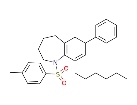 9-hexyl-7-phenyl-1-tosyl-2,3,4,5,6,7-hexahydro-1H-benzo[b]azepine