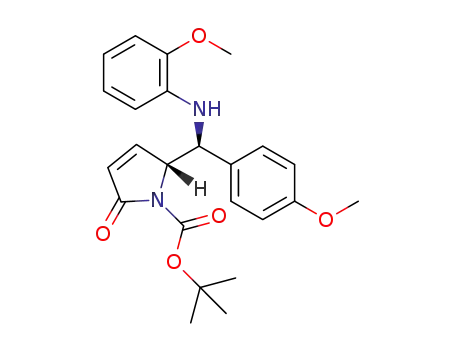 (5R)-N-(tert-butoxycarbonyl)-5-[(S)-(4-methoxyphenyl)(2-methoxyphenylamino)methyl]-1H-pyrrol-2(5H)one