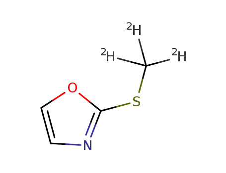 Molecular Structure of 1268685-67-1 (2-(trideuterothiomethyl)oxazole)