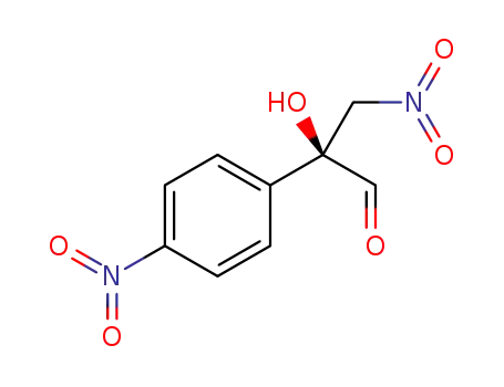 Molecular Structure of 1289423-47-7 ((S)-(-)-2-hydroxy-3-nitro-2-(4-nitrophenyl)propanal)