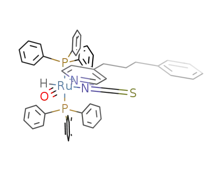 Molecular Structure of 1301254-15-8 ([RuH(SCN)(CO)(4-(3-phenylpropyl)pyridine)(triphenylphosphine)2])