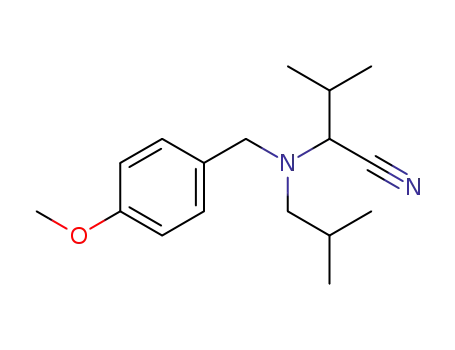 2-(isobutyl(4-methoxybenzyl)amino)-3-methylbutanenitrile