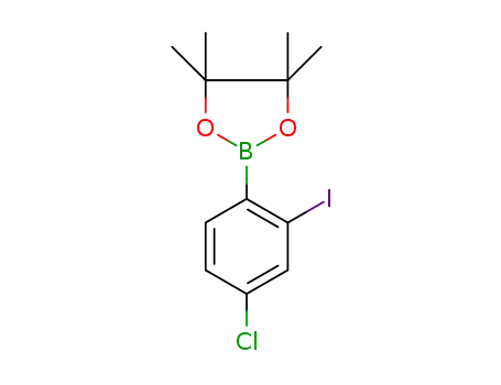C<sub>12</sub>H<sub>15</sub>BClIO<sub>2</sub>