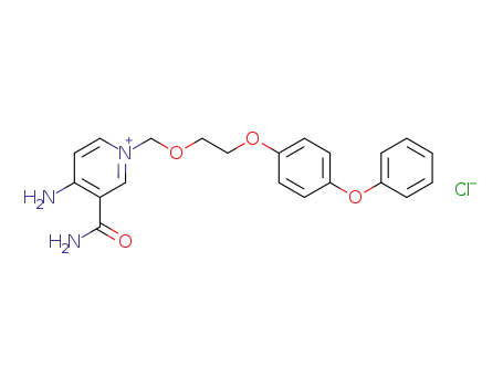 Molecular Structure of 1303528-59-7 (1-{[2-(4-phenoxyphenoxy)ethoxy]methyl}-3-aminocarbonyl-4-aminopyridinium chloride)