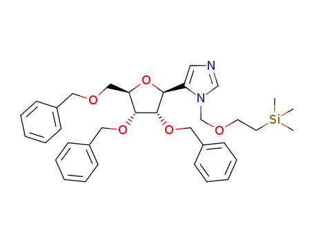 5-(2,3,5-tri-O-benzyl-β-D-ribofuranosyl)-1-[2-(trimethylsilyl)ethoxymethyl]imidazole