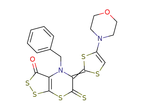 4-benzyl-5-(4-morpholino-1,3-dithiol-2-ylidene)-6-thioxo-5,6-dihydro[1,2]dithiolo[3,4-b][1,4]thiazin-3(4H)-one
