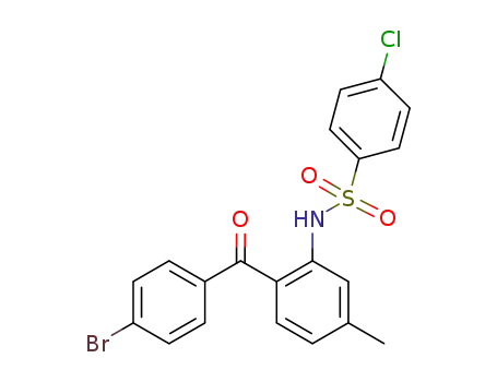 N-[2-(4-bromo-benzoyl)-5-methyl-phenyl]-4-chloro-benzenesulfonamide