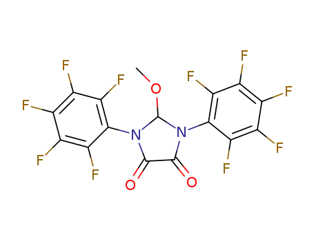 2-methoxy-1,3-bis(pentafluorophenyl)imidazolidine-4,5-dione