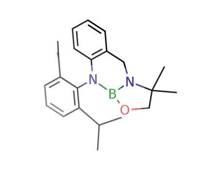 C<sub>6</sub>H<sub>4</sub>(CH<sub>2</sub>NC(CH<sub>3</sub>)2CH<sub>2</sub>OB)(NC<sub>6</sub>H<sub>3</sub>(CH(CH<sub>3</sub>)2)2)