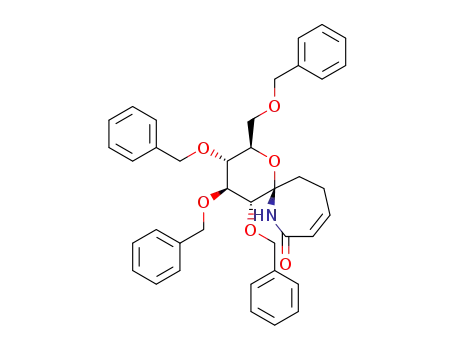 (2R,3R,4S,5R,6R)-3,4,5-tris(benzyloxy)-2-(benzyloxymethyl)-1-oxa-7-azaspiro[5.6]dodec-9-en-8-one