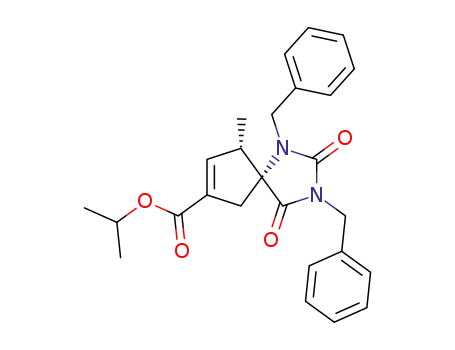 (5R,9S)-isopropyl 1,3-dibenzyl-9-methyl-2,4-dioxo-1,3-diazaspiro[4.4]non-7-ene-7-carboxylate