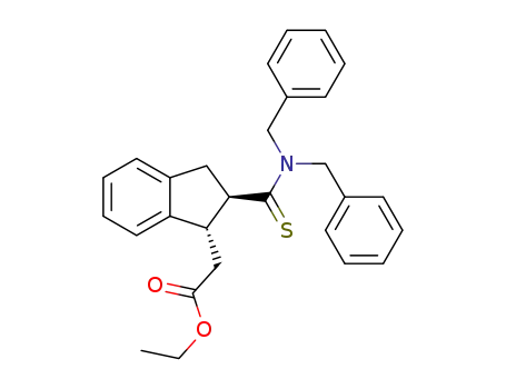 ethyl 2-((1S,2R)-2-(dibenzylcarbamothioyl)-2,3-dihydro-1H-inden-1-yl)acetate