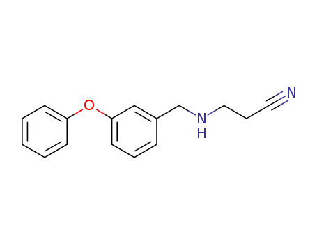 Molecular Structure of 1038222-56-8 (3-(3-phenoxybenzylamino)propionitrile)