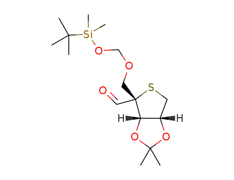 1,4-anhydro-5-O-(t-butyldimethylsilyloxymethyl)-4-C-formyl-2,3-O-isopropylidene-4-thio-D-ribitol