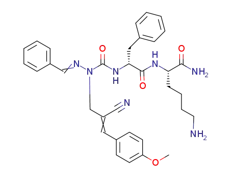 C<sub>34</sub>H<sub>39</sub>N<sub>7</sub>O<sub>4</sub>