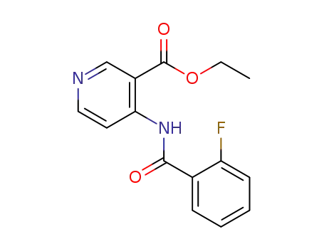 Molecular Structure of 1345539-89-0 (ethyl 4-(2-fluorobenzamido)nicotinate)