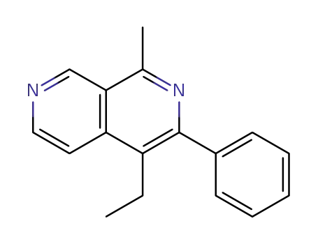 Molecular Structure of 1350770-34-1 (6-ethyl-3-methyl-5-phenyl-1,4-naphthyridine)