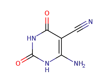 Molecular Structure of 465532-05-2 (5-Pyrimidinecarbonitrile,  6-amino-1,2,3,4-tetrahydro-2,4-dioxo-)