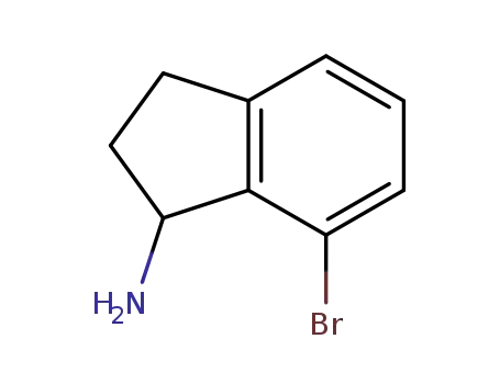 Molecular Structure of 1071449-08-5 ((7-BROMOINDAN-1-YL)AMINE)