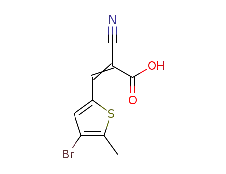 3-(4-bromo-5-methyl-thien-2-yl)-2-cyanoacrylic acid