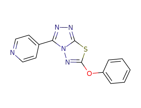 6-phenoxy-3-(pyridin-4-yl)-1,2,4-triazolo[3,4-b]-1,3,4-thiadiazole