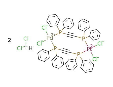 [PtPdCl<sub>4</sub>((C<sub>6</sub>H<sub>5</sub>)2PCCP(C<sub>6</sub>H<sub>5</sub>)2)2]*2CHCl<sub>3</sub>
