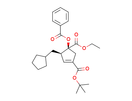 (1S,5R)-3-tert-butyl 1-ethyl 1-(benzoyloxy)-5-(cyclopentylmethyl)cyclopent-3-ene-1,3-dicarboxylate