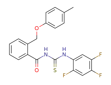 2-((4-methylphenoxy)methyl)-N-((2,4,5-trifluorophenyl)carbamothioyl)benzamide