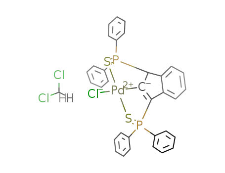 [PdCl(1,3-bis(diphenylthiophosphinoyl)inden-2-yl)]*dichloromethane