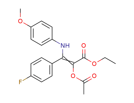 ethyl 2-acetoxy-3-(4-fluorophenyl)-3-(4-methoxyphenylamino)acrylate