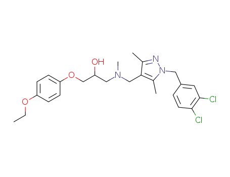 1-(((1-(3,4-dichlorobenzyl)-3,5-dimethyl-1H-pyrazol-4-yl)methyl)(methyl)amino)-3-(4-ethoxyphenoxy)propan-2-ol