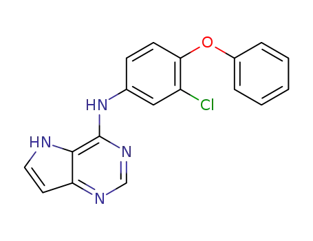 Molecular Structure of 1346176-03-1 (N-(3-chloro-4-phenoxyphenyl)-5H-pyrrolo[3,2-d]pyrimidin-4-amine)