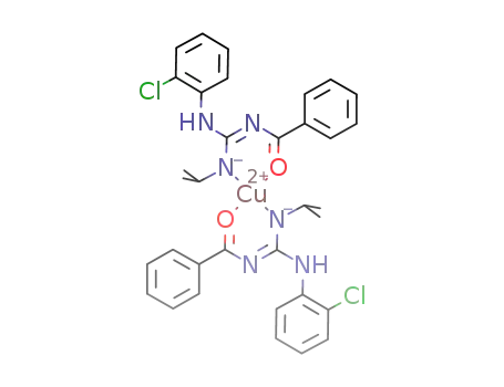bis(N-(iso-propyl)-N'-(2-chlorophenyl)-N''-benzoylguanidinato)copper(II)