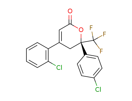 (R)-4-(2-chlorophenyl)-6-(trifluoromethyl)-6-(4-chlorophenyl)-5,6-dihydro-2H-pyran-2-one