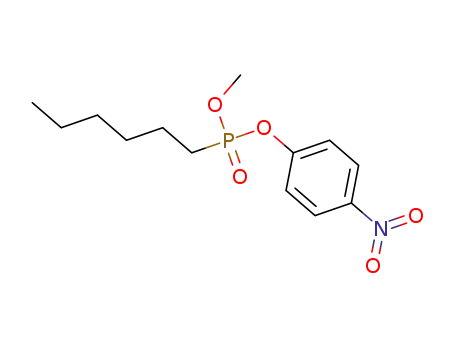 Molecular Structure of 259827-72-0 (Phosphonic acid, hexyl-, methyl 4-nitrophenyl ester)