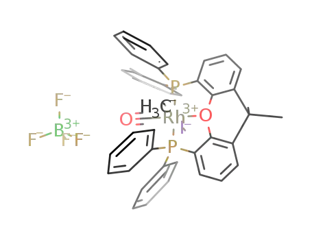 [Rh(4,5-bis(diphenylphosphino)-9,9'-dimethylxanthene)I(CO)(Me)]BF<sub>4</sub>